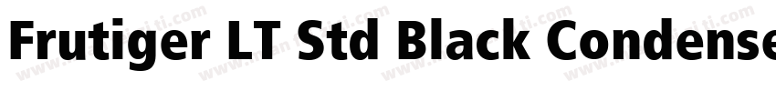 Frutiger LT Std Black Condensed字体转换